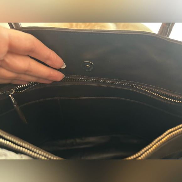 Crocodile skin in brown Handbag, Tote Bag. Lining full grade leather - Picture 8 of 9